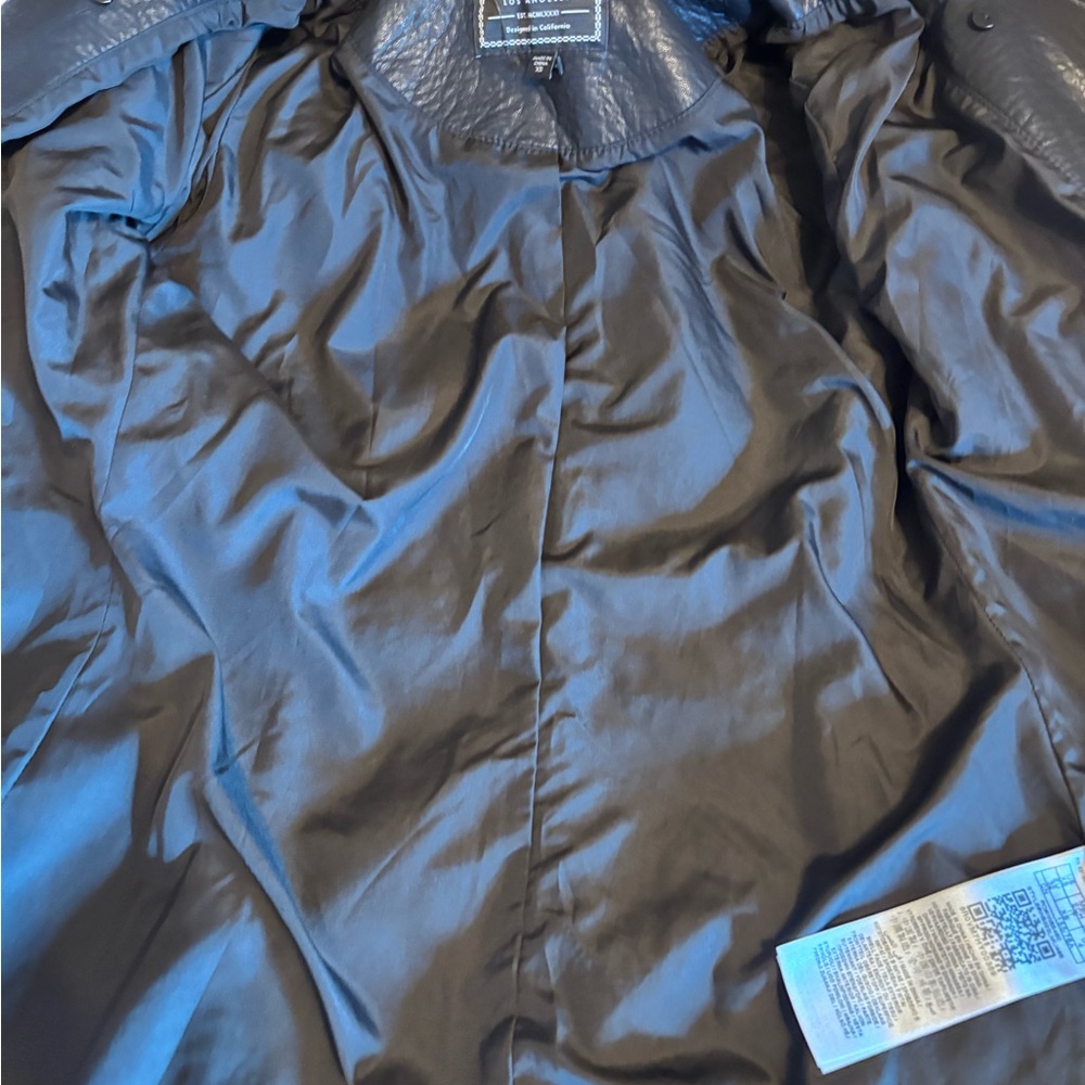 Guess Midnight Black Leather Outerwear - Picture 11 of 16